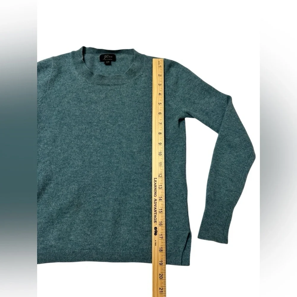 J. Crew Women's Blue Crew Neck Sweater Cashmere
